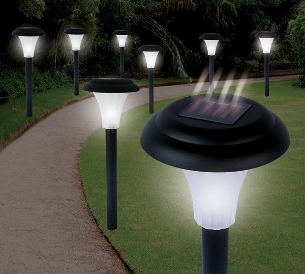 Image result for solar powered lawn lights