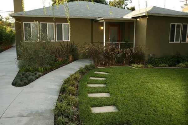 Contemporary Front Yard Landscape