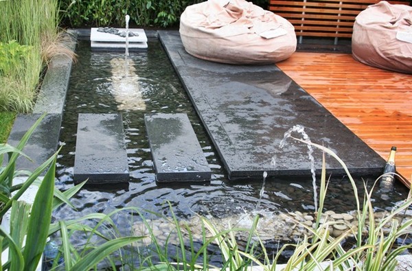 modern water garden