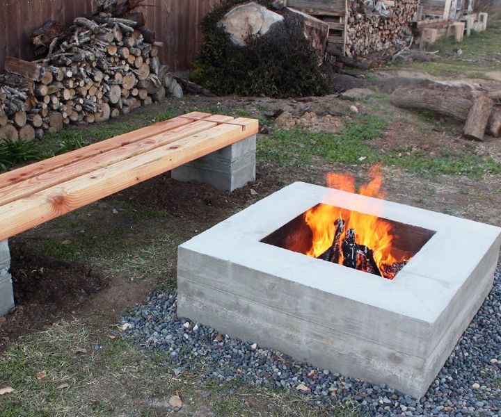 30 Amazing Diy Fire Pit Ideas  Cinder block fire pit, In ground fire pit,  Fire pit
